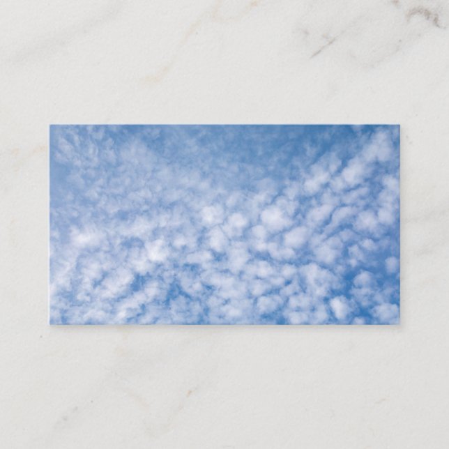 Blue Sky and Clouds Business Card (Front)