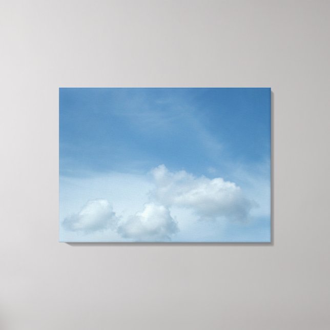 Blue sky and clouds canvas print (Front)