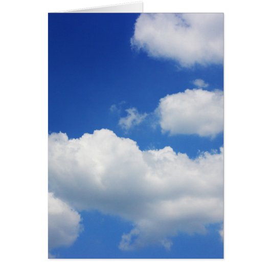 Blue sky and clouds cards (Front)