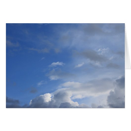Blue sky and clouds cards (Front Horizontal)