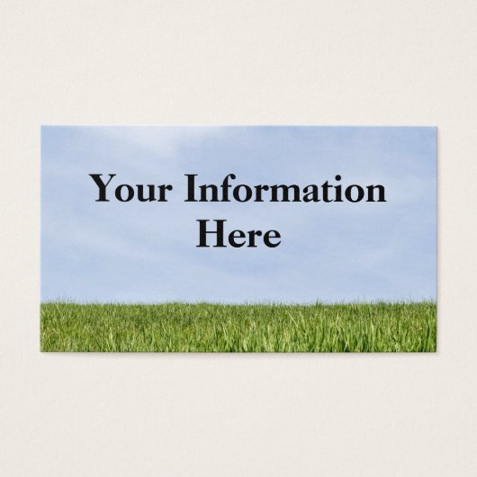Blue Sky And Green Grass (Earth Day Is Every Day) (Front)
