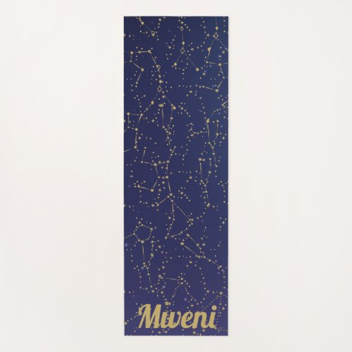 blue sky and orion star constellation Yoga Mat