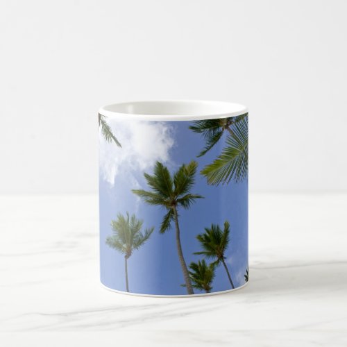 Blue Sky and Palm Trees Coffee Mug