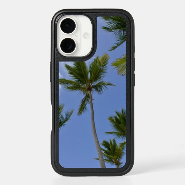 Blue Sky and Palm Trees Otterbox iPhone Case (Back)