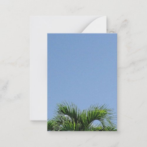 Blue Sky And Palms Custom Blank Nature Template