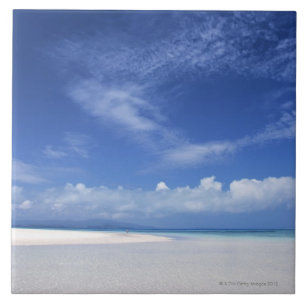 Blue sky and sea 2 ceramic tile