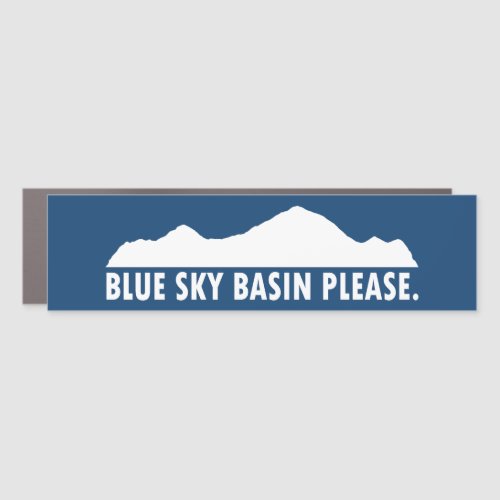 Blue Sky Basin Colorado Please Car Magnet