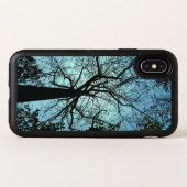 Blue Sky Black Tree Branches iPhone X Case (Back Horizontal)