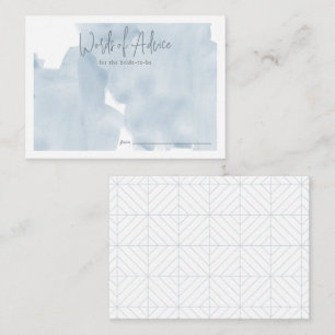 Blue Sky Cloud 9 Bridal Shower Advice Enclosure Card