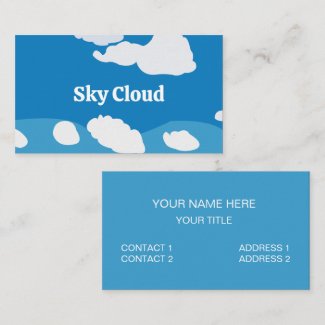 Blue Sky Cloud Business Card