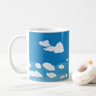 Blue Sky Cloud  Coffee Mug