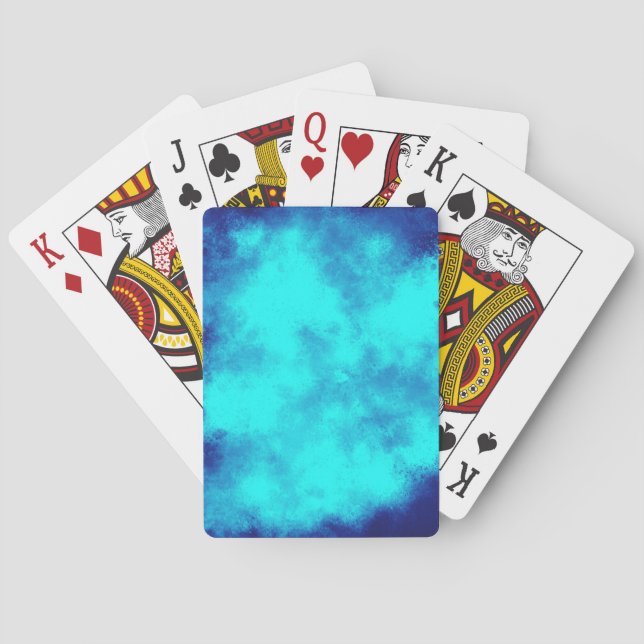 Blue Sky cloud effect Playing Cards (Back)
