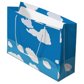 Blue Sky Cloud  Large Gift Bag