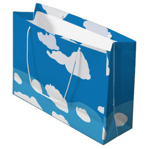 Blue Sky Cloud Large Gift Bag
