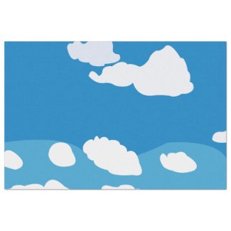 Blue Sky Cloud  Tissue Paper