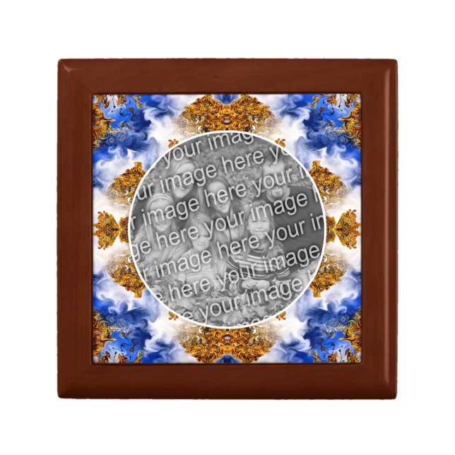 Blue Sky Clouds Create Your Own Photo      Gift Box (Front)