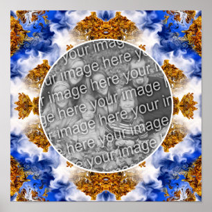 Blue Sky Clouds Create Your Own Photo Poster