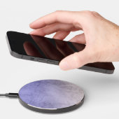 Blue Sky Clouds Fantasy Watercolor Background Wireless Charger (Hand)