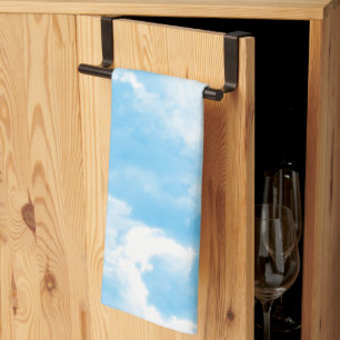 Blue Sky Clouds Kitchen Towel