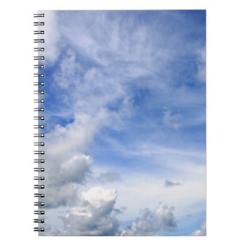 Blue Sky Clouds - Notepad Notebook by ImageAustralia at Zazzle