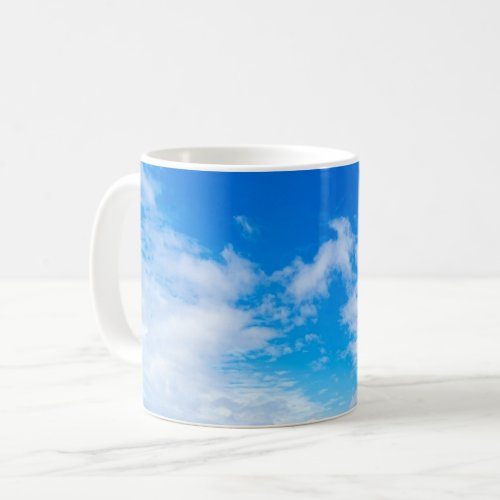 Blue Sky Clouds Pattern Gifts Coffee Mug