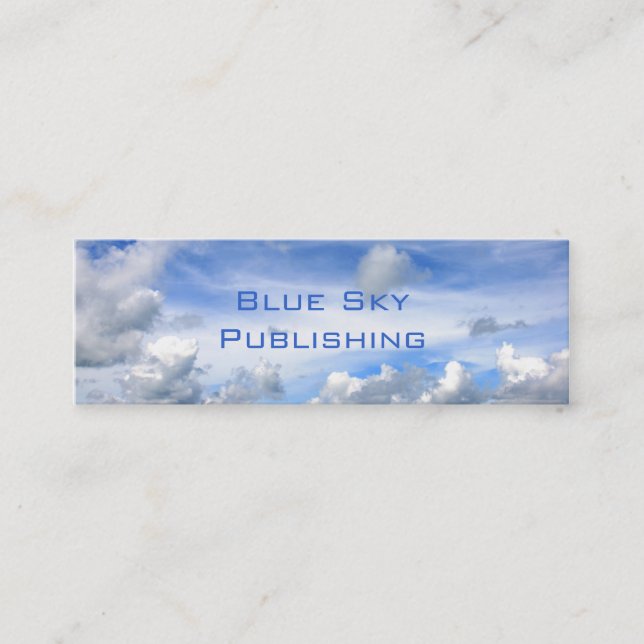 Blue Sky Clouds - Profile Business Card (Front)