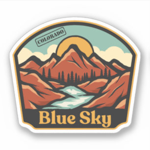 Blue Sky, Colorado Sticker
