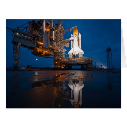 Blue Sky for Space Shuttle Atlantis Launch