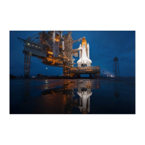 Blue Sky for Space Shuttle Atlantis Launch Acrylic Print