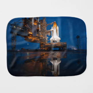 Blue Sky for Space Shuttle Atlantis Launch Baby Burp Cloth