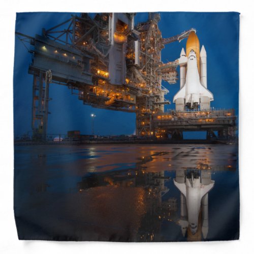 Blue Sky for Space Shuttle Atlantis Launch Bandana