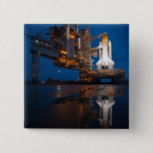 Blue Sky for Space Shuttle Atlantis Launch Button