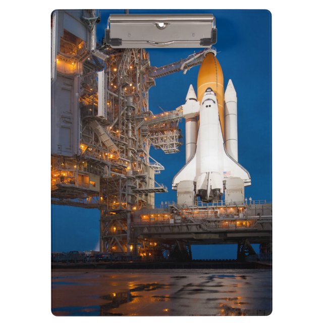 Blue Sky for Space Shuttle Atlantis Launch Clipboard (Front)