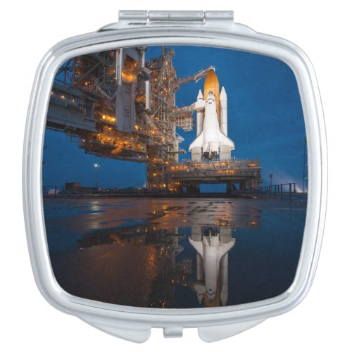 Blue Sky for Space Shuttle Atlantis Launch Compact Mirror