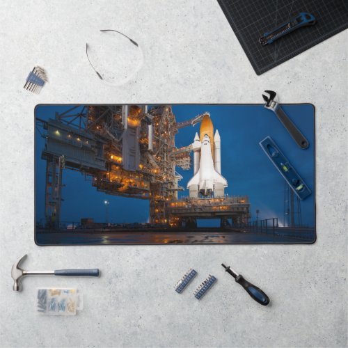 Blue Sky for Space Shuttle Atlantis Launch Desk Mat