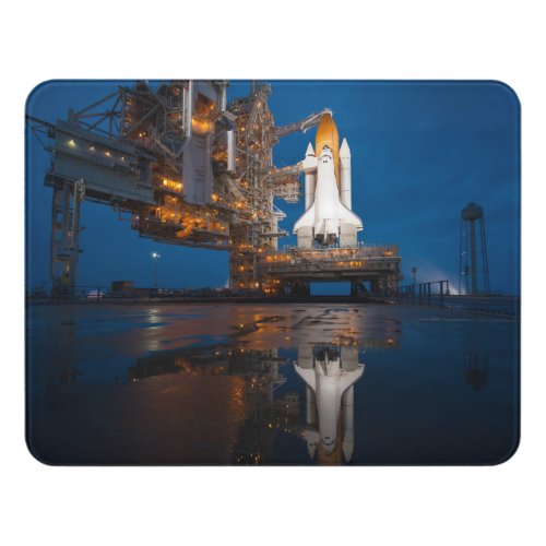 Blue Sky for Space Shuttle Atlantis Launch Door Sign