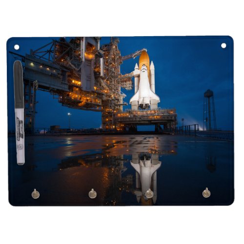 Blue Sky for Space Shuttle Atlantis Launch Dry Erase Board With Keychain Holder