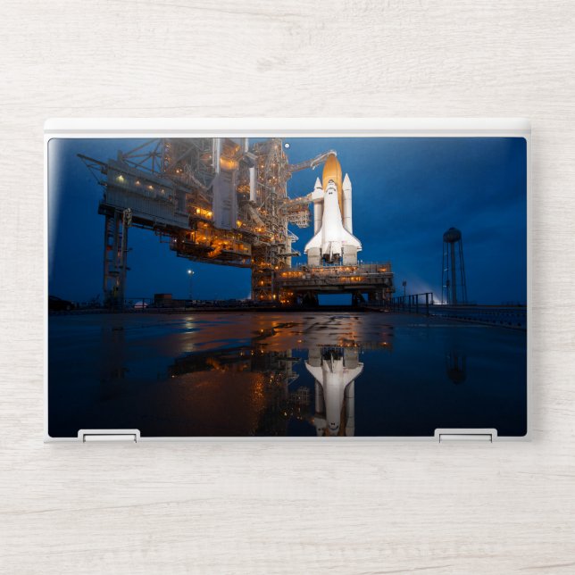 Blue Sky for Space Shuttle Atlantis Launch HP Laptop Skin (Front)