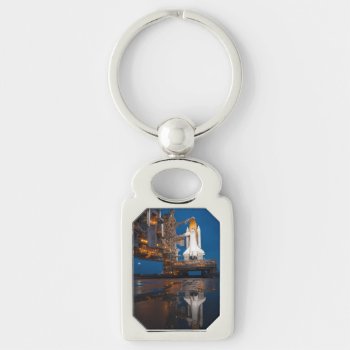 Blue Sky For Space Shuttle Atlantis Launch Keychain by Onshi_Designs at Zazzle