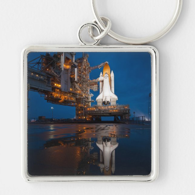 Blue Sky for Space Shuttle Atlantis Launch Keychain (Front)