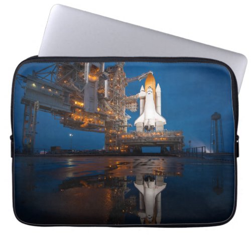 Blue Sky for Space Shuttle Atlantis Launch Laptop Sleeve