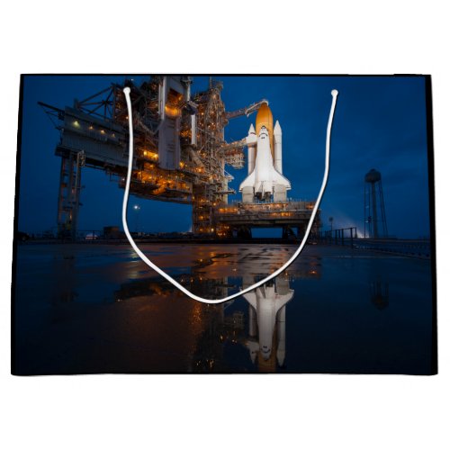 Blue Sky for Space Shuttle Atlantis Launch Large Gift Bag