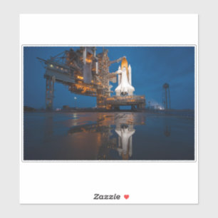 Blue Sky for Space Shuttle Atlantis Launch Sticker