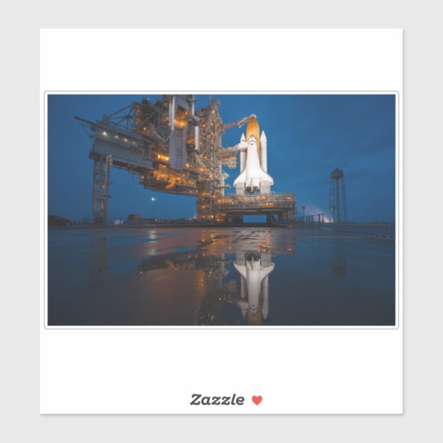 Blue Sky for Space Shuttle Atlantis Launch Sticker (Sheet)