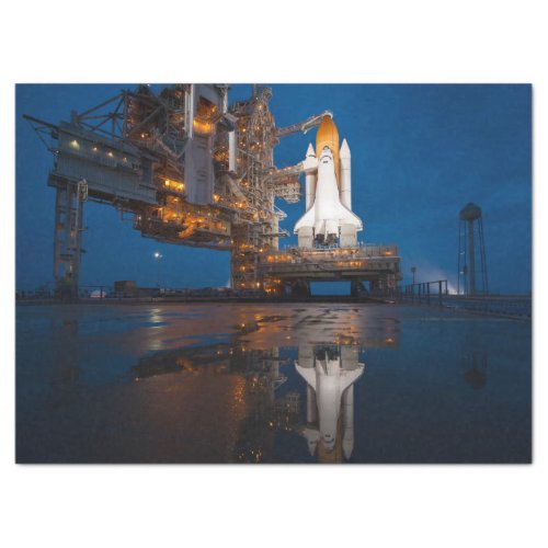 Blue Sky for Space Shuttle Atlantis Launch Tissue Paper