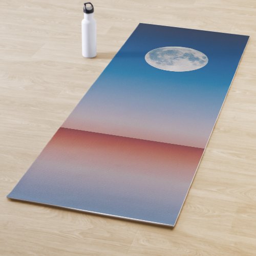 Blue Sky Full Moon Yoga Mat