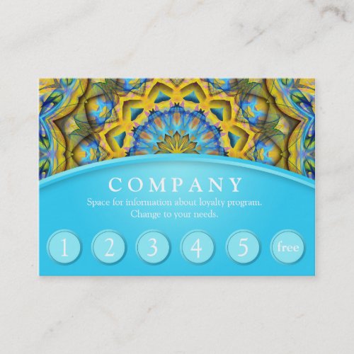 Blue Sky Golden Cornfield Customer Loyalty Card