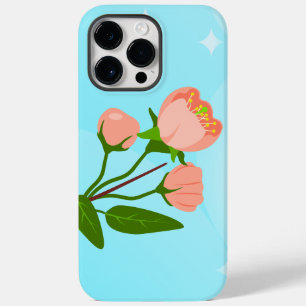 Blue sky gradient with blooming spring branch  Case-Mate iPhone 14 pro max case