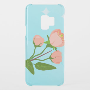 Blue sky gradient with blooming spring branch uncommon samsung galaxy s9 case