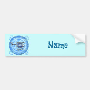 Blue Sky Helicopter  bumper sticker